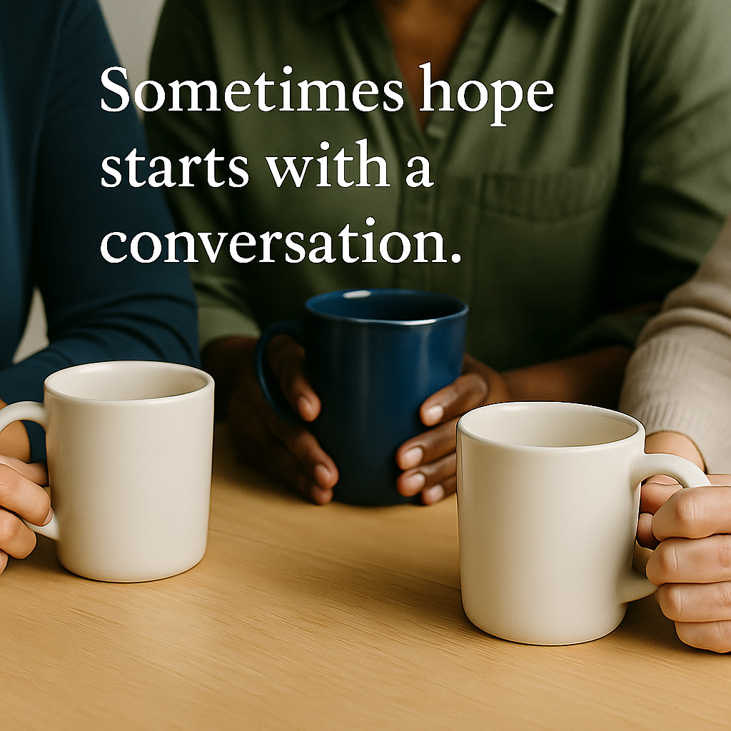 hands holding coffee